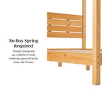 Middlebrook Designs Minimalist Canopy Queen Bedframe