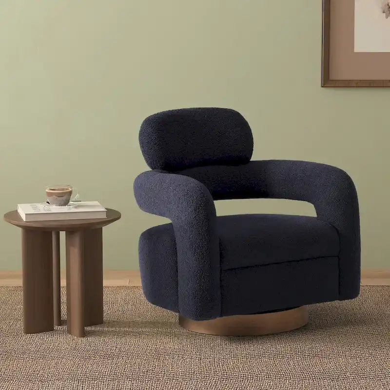Bayville 29 Wide Sherpa Swivel Chair