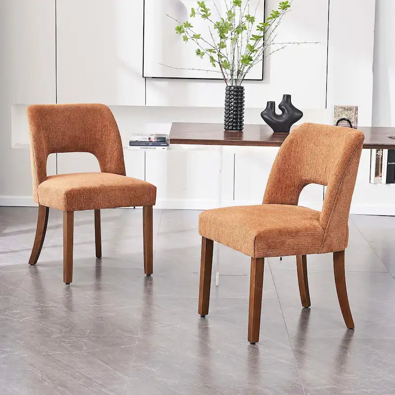 Set of 2 Fabric Upholstered Classical and Mordern Design Dining Side Chair