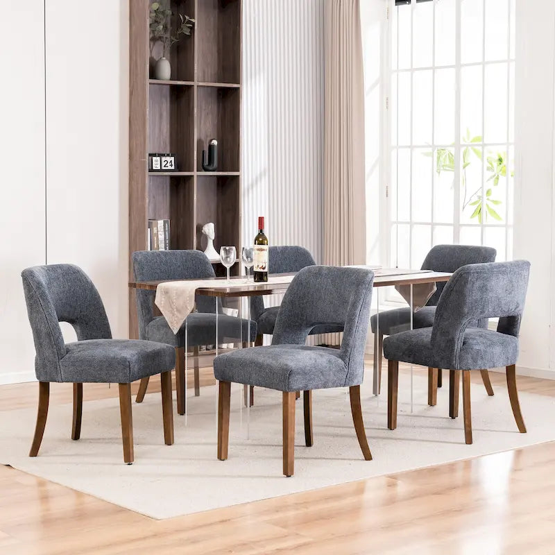 Set of 2 Fabric Upholstered Classical and Mordern Design Dining Side Chair