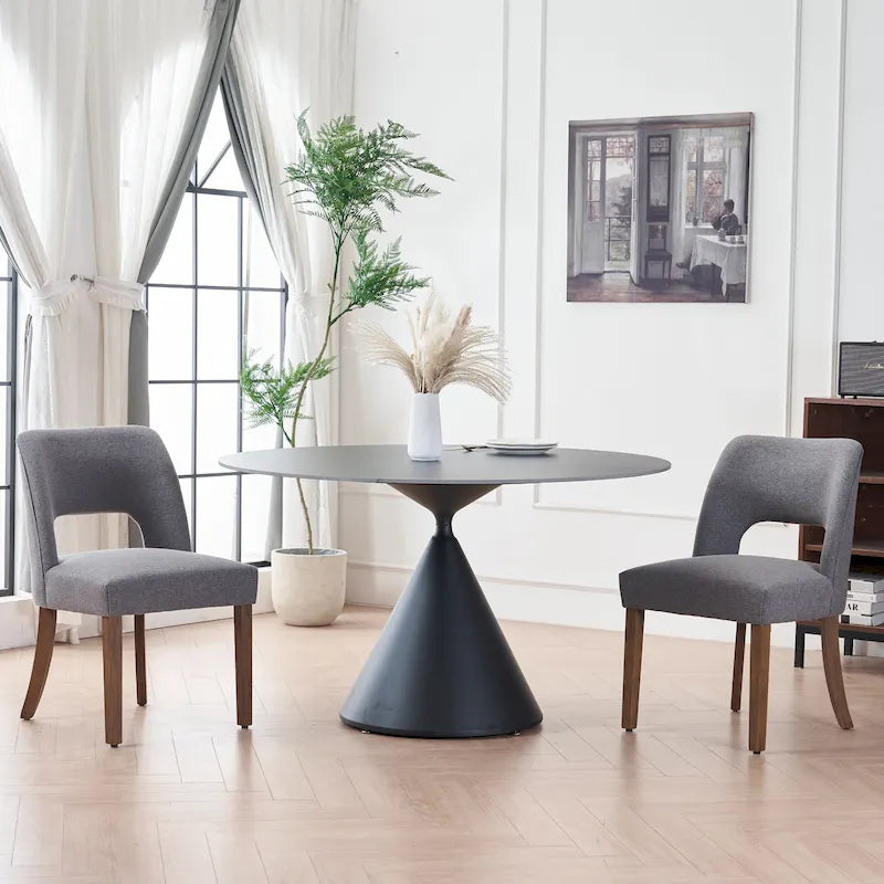 Set of 2 Fabric Upholstered Classical and Mordern Design Dining Side Chair