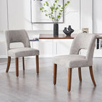 Set of 2 Fabric Upholstered Classical and Mordern Design Dining Side Chair