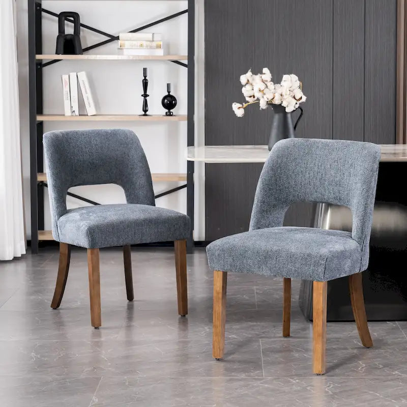 Set of 2 Fabric Upholstered Classical and Mordern Design Dining Side Chair