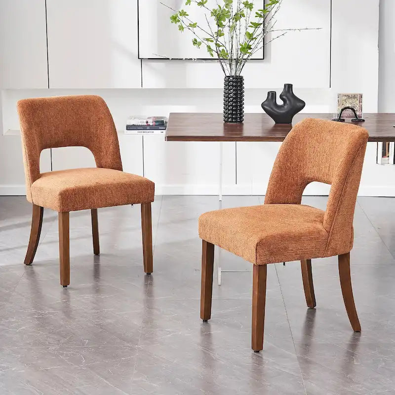 Set of 2 Fabric Upholstered Classical and Mordern Design Dining Side Chair