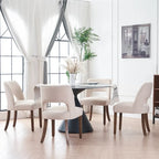Set of 2 Fabric Upholstered Classical and Mordern Design Dining Side Chair