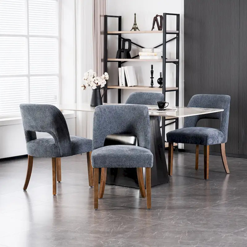 Set of 2 Fabric Upholstered Classical and Mordern Design Dining Side Chair