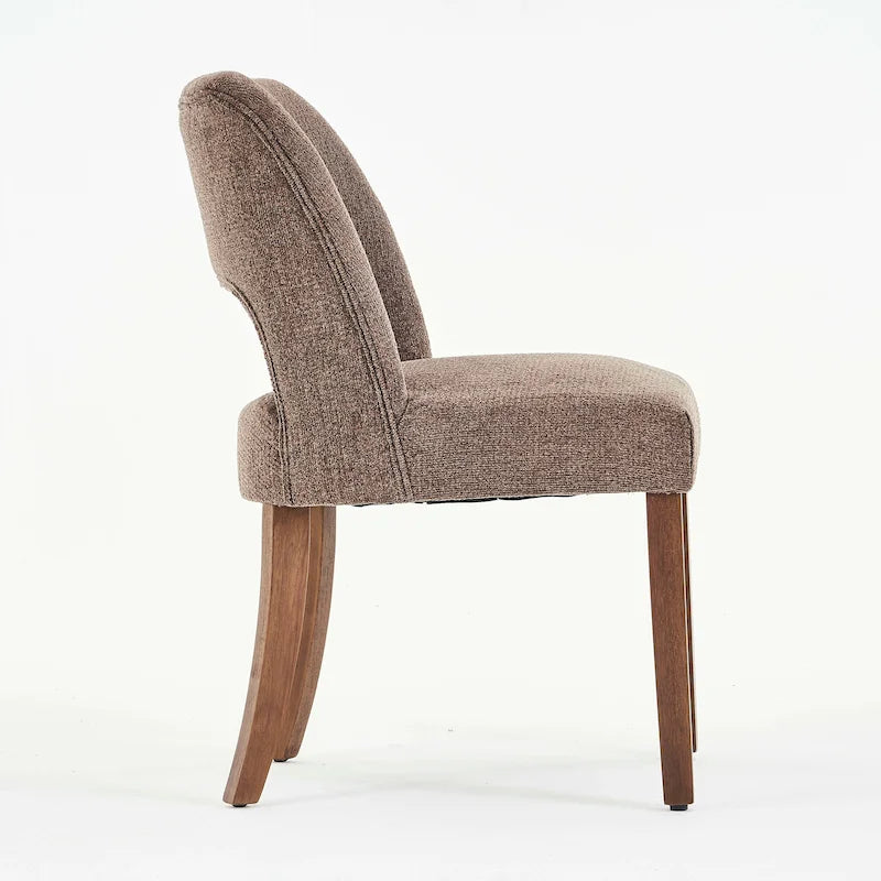 Set of 2 Fabric Upholstered Classical and Mordern Design Dining Side Chair