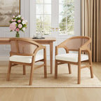 Christopher Knight Home - Cane Upholstered Dining Chair (Set of 2)