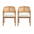 Christopher Knight Home - Cane Upholstered Dining Chair (Set of 2)