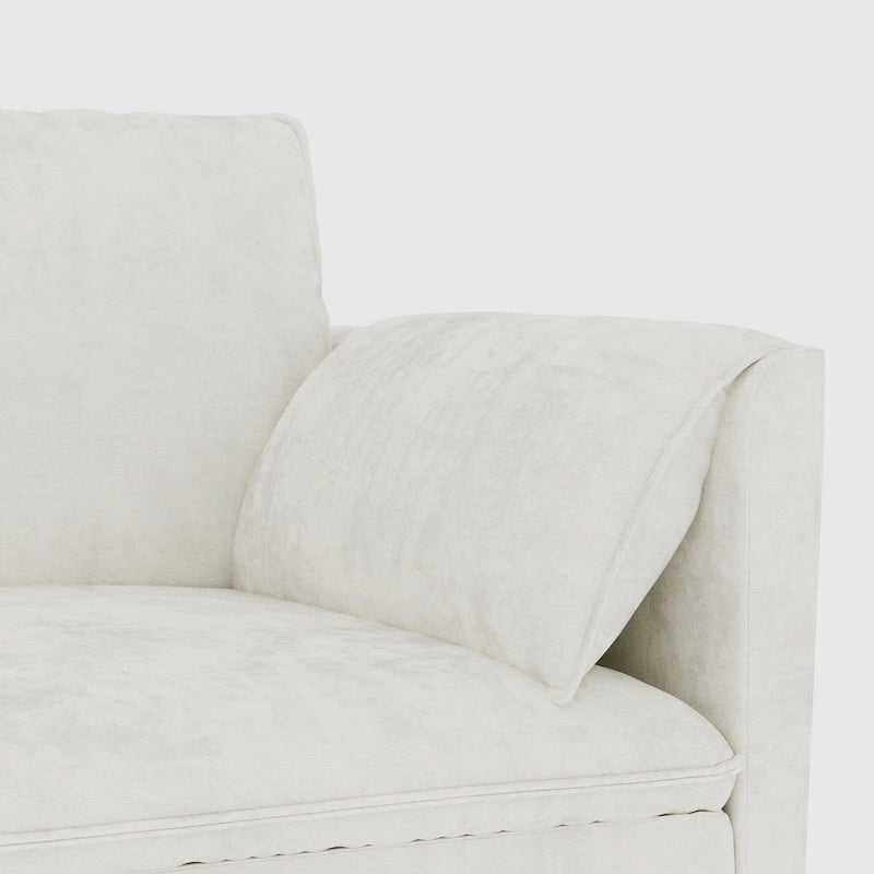 Christopher Knight Home - Noah Large 3-Seater L-Shaped Sofa with Movable Ottoman and Armrest Pockets, Fabric Upholstery
