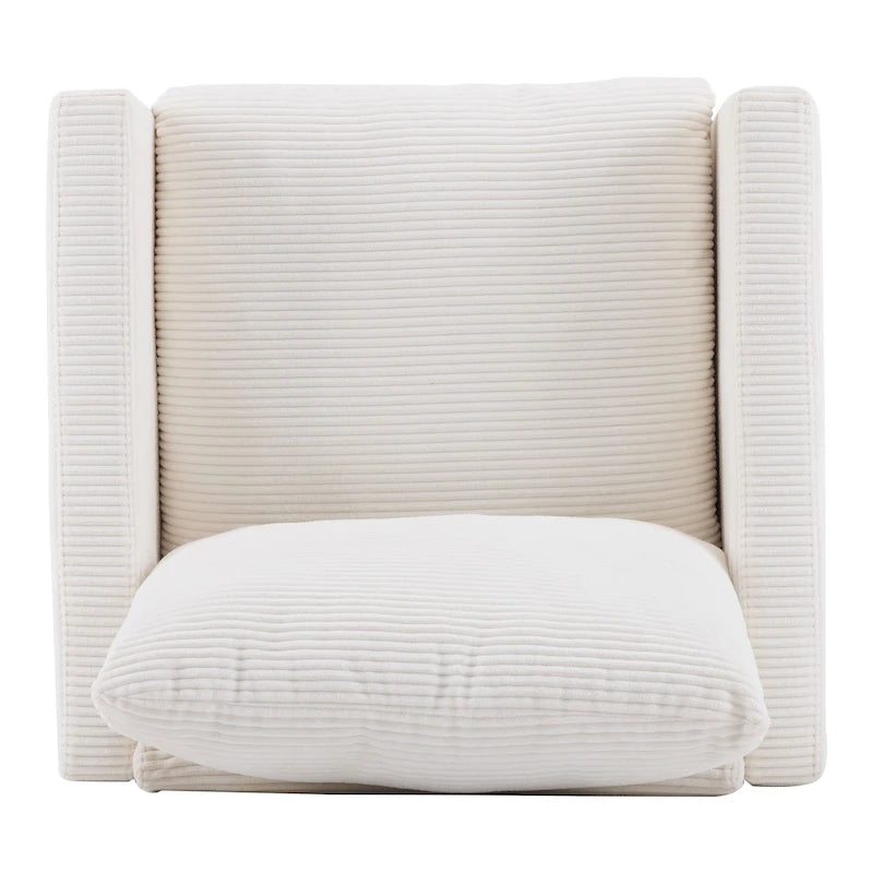 Christopher Knight Home - Clara Oversized Corduroy Armchair with Ottoman