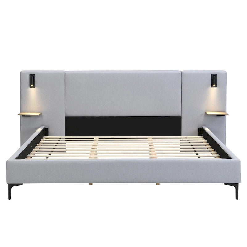 Christopher Knight Home - Elise King Boucle Upholstered Bed