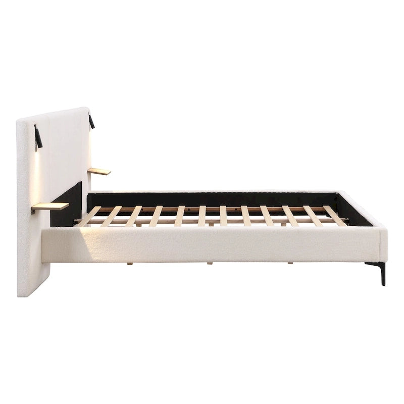 Christopher Knight Home - Elise King Boucle Upholstered Bed