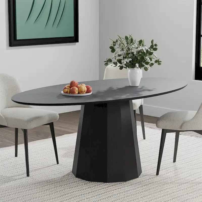 Dovelina 67 3 Color Options Oval Dining Table for 6 People - 67x33.5x31