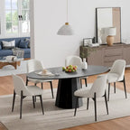 Dovelina 67 3 Color Options Oval Dining Table for 6 People - 67x33.5x31