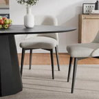 Dovelina 67 3 Color Options Oval Dining Table for 6 People - 67x33.5x31