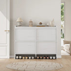 Shoe Cabinet with 3/2/4 Flip Drawers, Modern Shoe Storage for Entryway, Wooden Shoe Organizer Cabinet