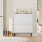 Shoe Cabinet with 3/2/4 Flip Drawers, Modern Shoe Storage for Entryway, Wooden Shoe Organizer Cabinet