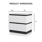 Furniture of America Conjira Modern 3-Piece White Wood Storage Bedroom Set