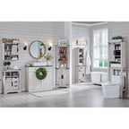 Farmhouse Slim Bathroom Storage Cabinet, 68 Tall Storage Cabinet
