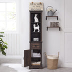 Farmhouse Slim Bathroom Storage Cabinet, 68 Tall Storage Cabinet