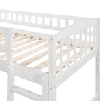 Merax Twin size Loft Bed with Slide and Ladder