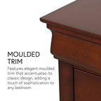 Furniture of America Devi Traditional 3-Piece Solid Wood Nightstand and Dresser Set