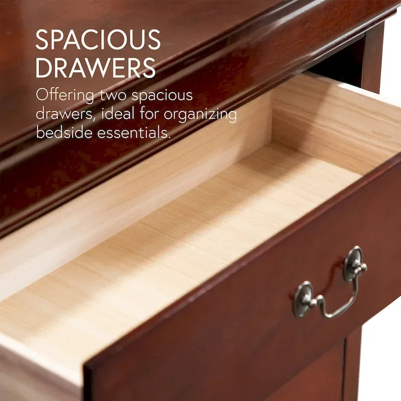 Furniture of America Devi Traditional 3-Piece Solid Wood Nightstand and Dresser Set