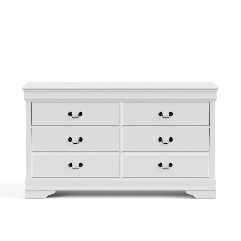 Furniture of America Devi Traditional 3-Piece Solid Wood Nightstand and Dresser Set