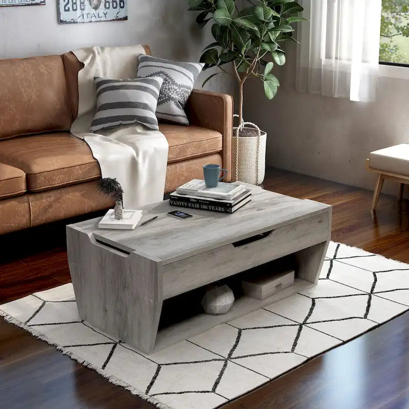 Rere Rustic 41-inch Wood Lift-top Coffee Table by Furniture of America