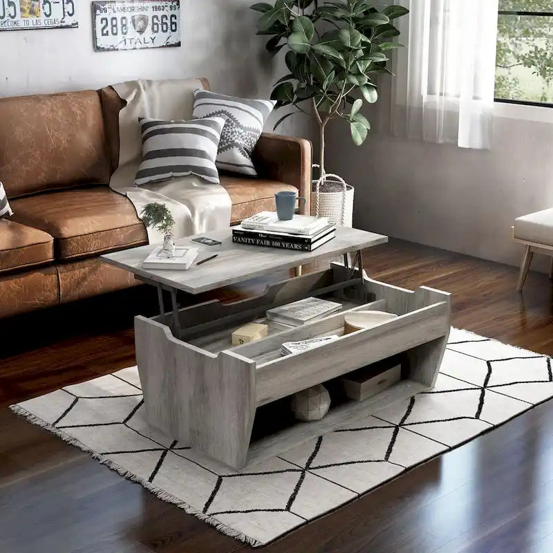 Rere Rustic 41-inch Wood Lift-top Coffee Table by Furniture of America