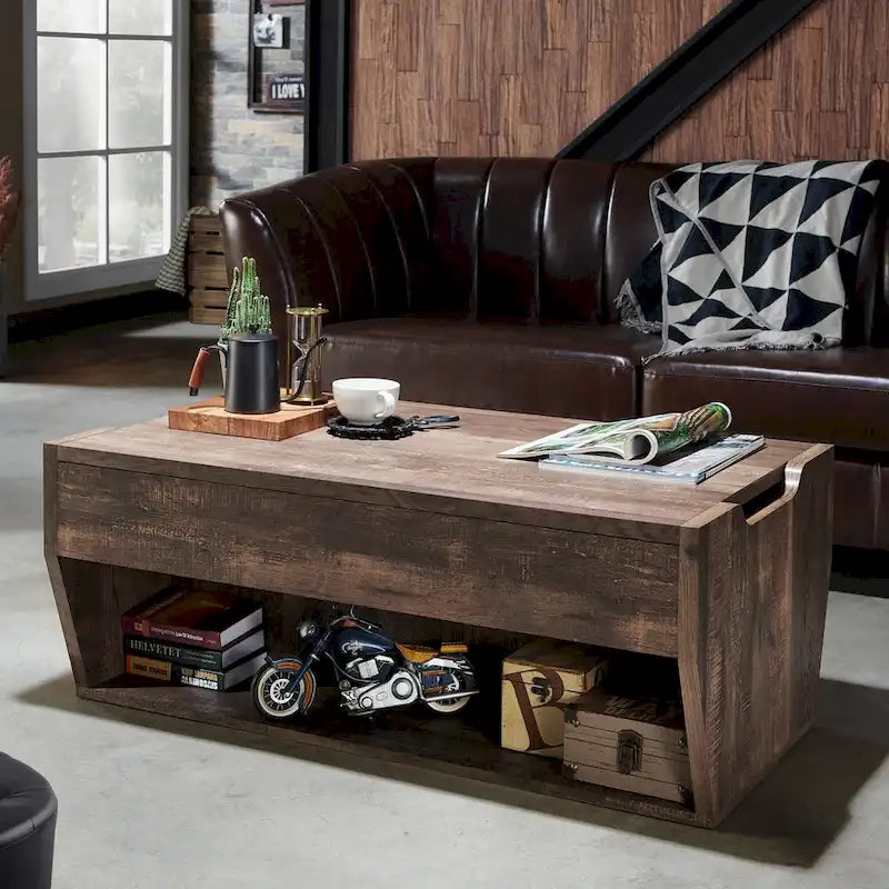 Rere Rustic 41-inch Wood Lift-top Coffee Table by Furniture of America