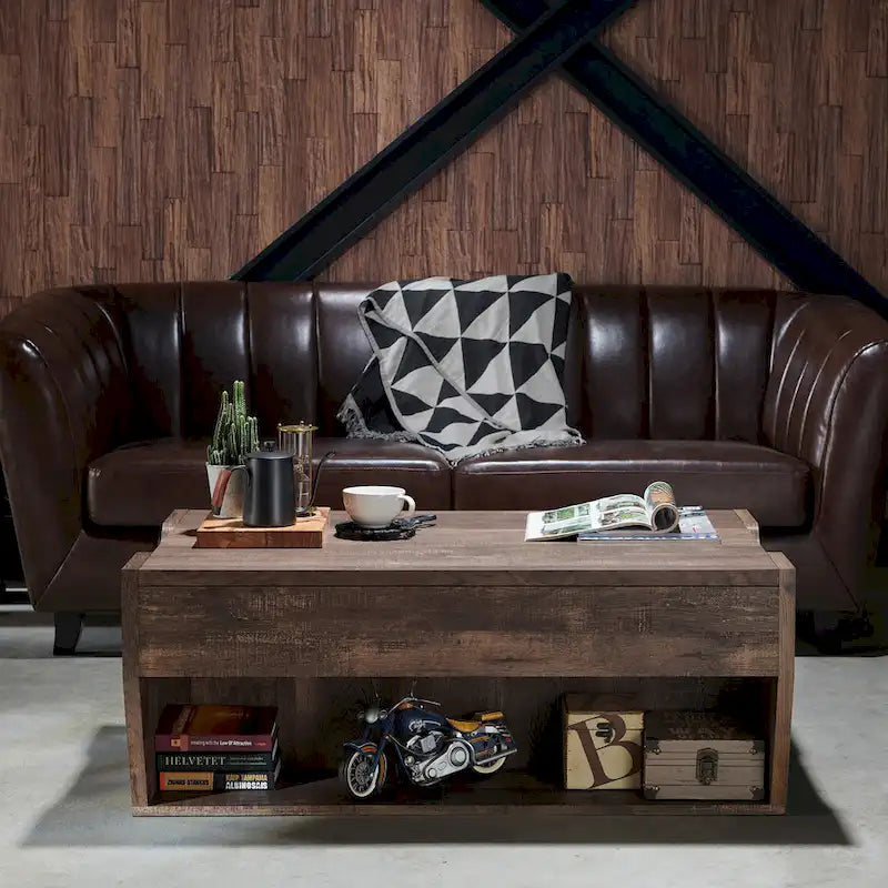 Rere Rustic 41-inch Wood Lift-top Coffee Table by Furniture of America