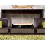 Furniture of America Rami Modern 3-Shelf Espresso Finish TV Stand, Sleek Media Console for Living Room Entertainment