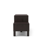 Furniture of America Rami Modern 3-Shelf Espresso Finish TV Stand, Sleek Media Console for Living Room Entertainment