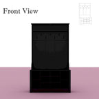 68.5inch Coat Rack Shoe Bench 4 in 1 Hall Tree Entryway Storage Bench