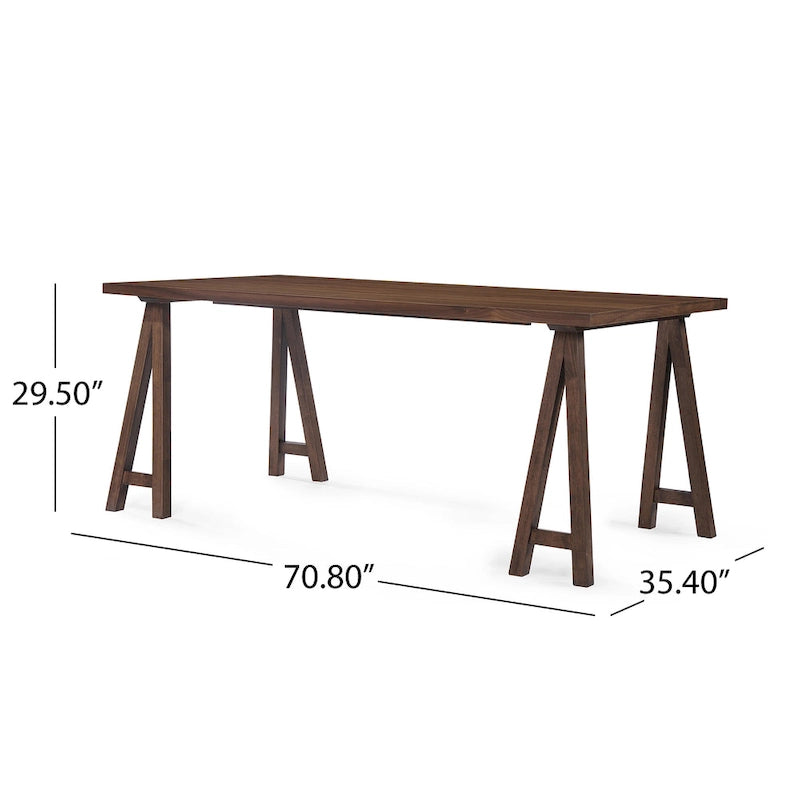 Anise Mid-Century Modern 7 Piece Dining Set with A-Frame Table by Christopher Knight Home
