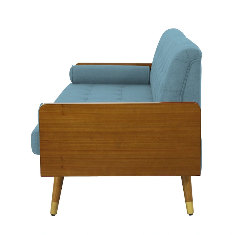 Jalon Tufted Fabric Sofa by Christopher Knight Home