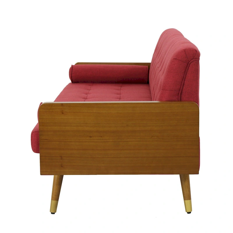 Jalon Tufted Fabric Sofa by Christopher Knight Home