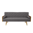 Jalon Tufted Fabric Sofa by Christopher Knight Home