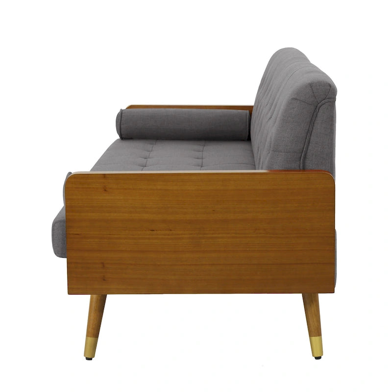 Jalon Tufted Fabric Sofa by Christopher Knight Home