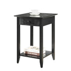 Convenience Concepts American Heritage 1 Drawer End Table with Shelf
