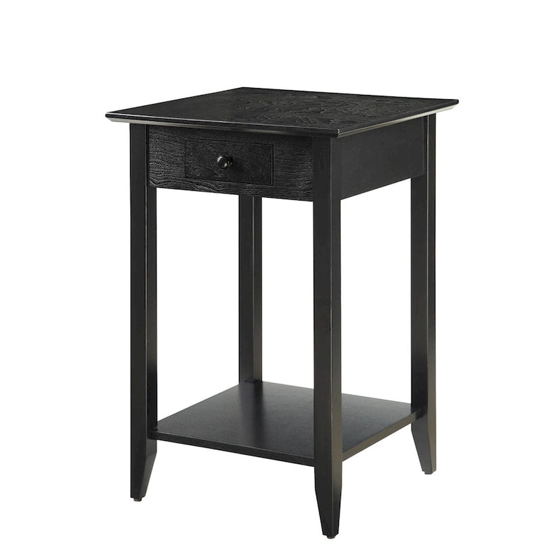 Convenience Concepts American Heritage 1 Drawer End Table with Shelf