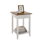 Convenience Concepts American Heritage 1 Drawer End Table with Shelf