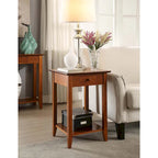 Convenience Concepts American Heritage 1 Drawer End Table with Shelf