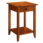 Convenience Concepts American Heritage 1 Drawer End Table with Shelf