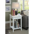 Convenience Concepts American Heritage 1 Drawer End Table with Shelf
