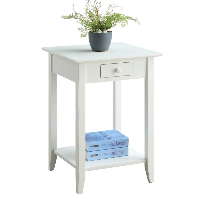 Convenience Concepts American Heritage 1 Drawer End Table with Shelf