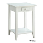 Convenience Concepts American Heritage 1 Drawer End Table with Shelf