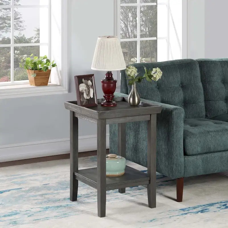 Convenience Concepts Ledgewood End Table with Shelf
